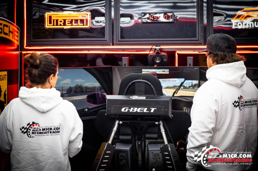 staff using new vr racing chair